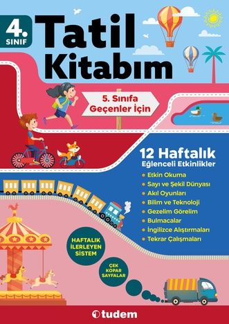4. Sınıf Tatil Kitabım - Tudem Eğitim Yayınları Kitap