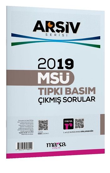 2019 MSÜ ARŞİV SERİSİ Tıpkı Basım Çıkmış Sorular Tamamı Video Çözümlü - Marka Yayınları Kitap