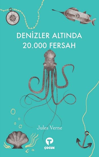 Denizler Altında 20.000 Fersah – Jules Verne – Turkuvaz Kitap – kitap kapağı