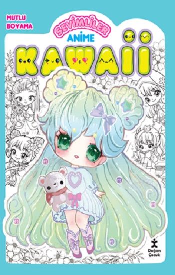 Kawaii Anime Mutlu Boyama 2 -Yeşil – Kolektif – Doğan Çocuk – kitap kapağı