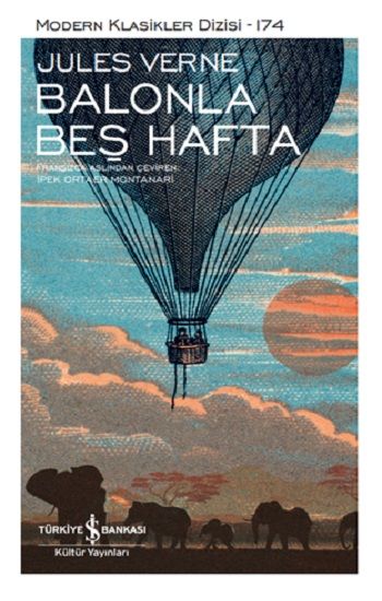 Balonla Beş Hafta – Jules Verne – İş Bankası Kültür Yayınları – kitap kapağı