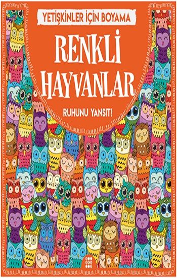 Renkli Hayvanlar & Büyükler İçin Boyama – Gizem Ulaş – Dokuz Yayınları – kitap kapağı