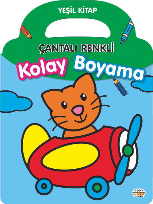Çantalı Renkli Kolay Boyama- Yeşil Kitap – Kolektif – Parıltı Yayınları – kitap kapağı
