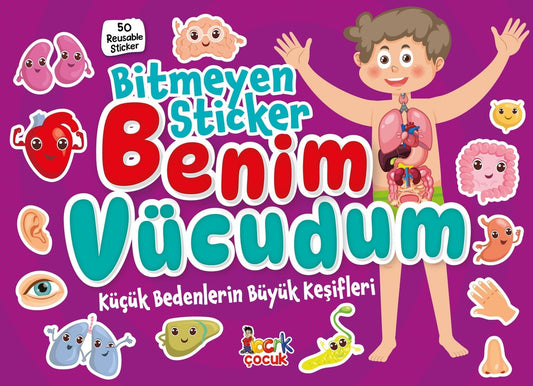 Bitmeyen Sticker - Benim Vücudum - Bıcırık Yayınları Kitap