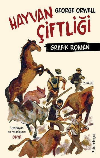 Hayvan Çiftliği – George Orwell – Domingo Yayınevi – kitap kapağı