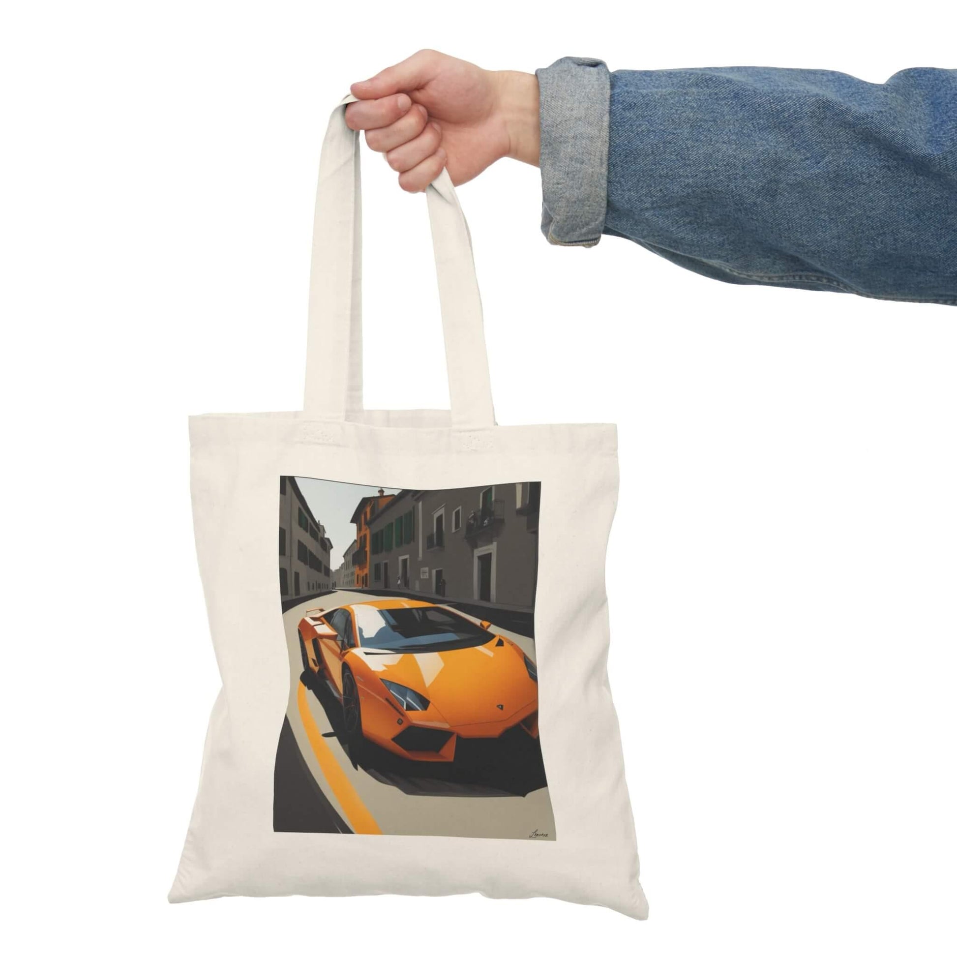 Urban Lamborghini Tote – Orange Supercar Shopper - mezetto KEOLIX KEOLIX