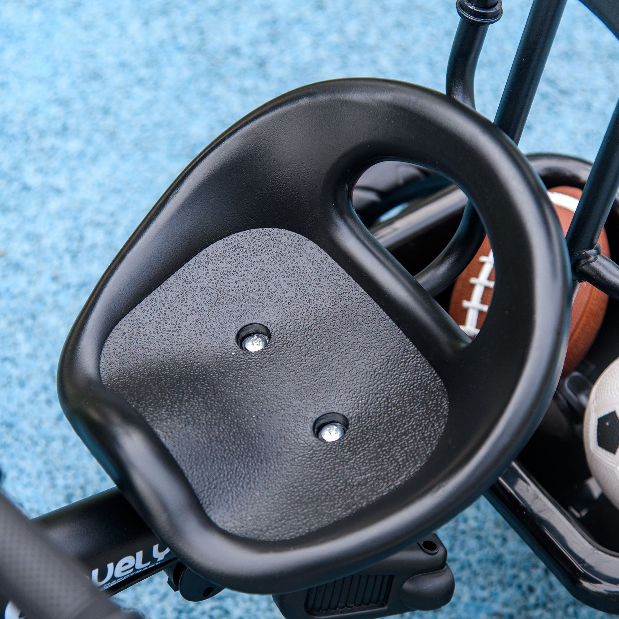 HOMCOM 6 in 1 Tricycle for Kids with 5-point harness straps, Removable Canopy, Dark Blue-6