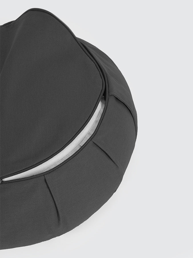 Yoga Studio GOTS Organic Cotton Crescent Lotus Zafu Buckwheat Cushion