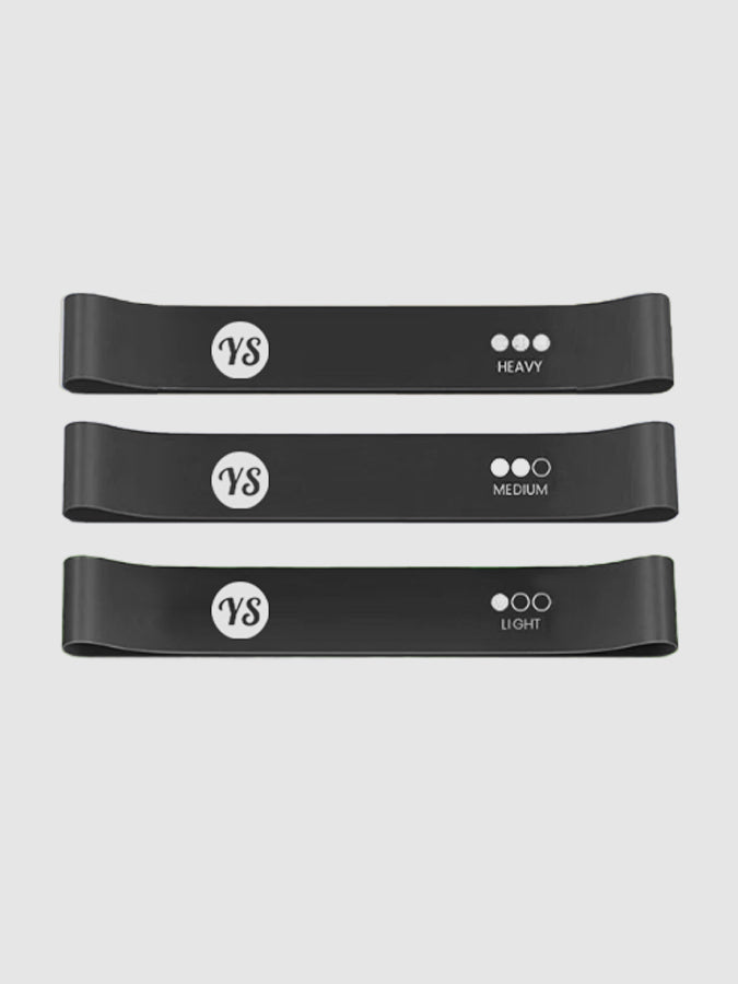 Yoga Studio Resistance Loop Bands - 3 Pack Inc Bag