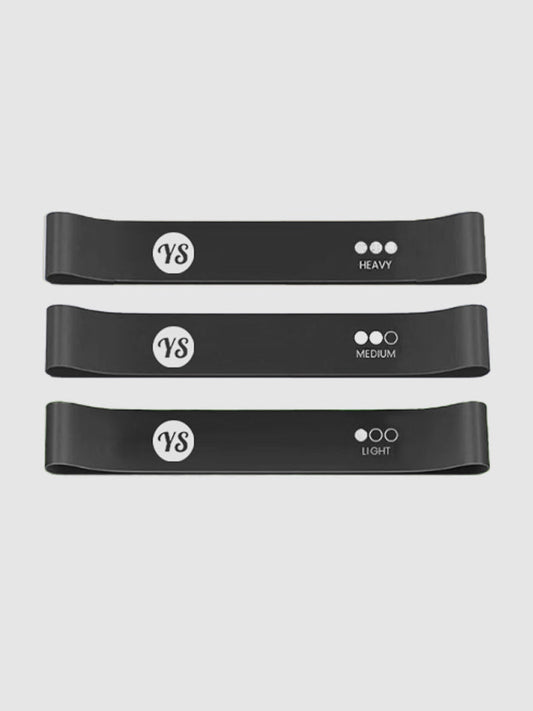 Yoga Studio Resistance Loop Bands - 3 Pack Inc Bag