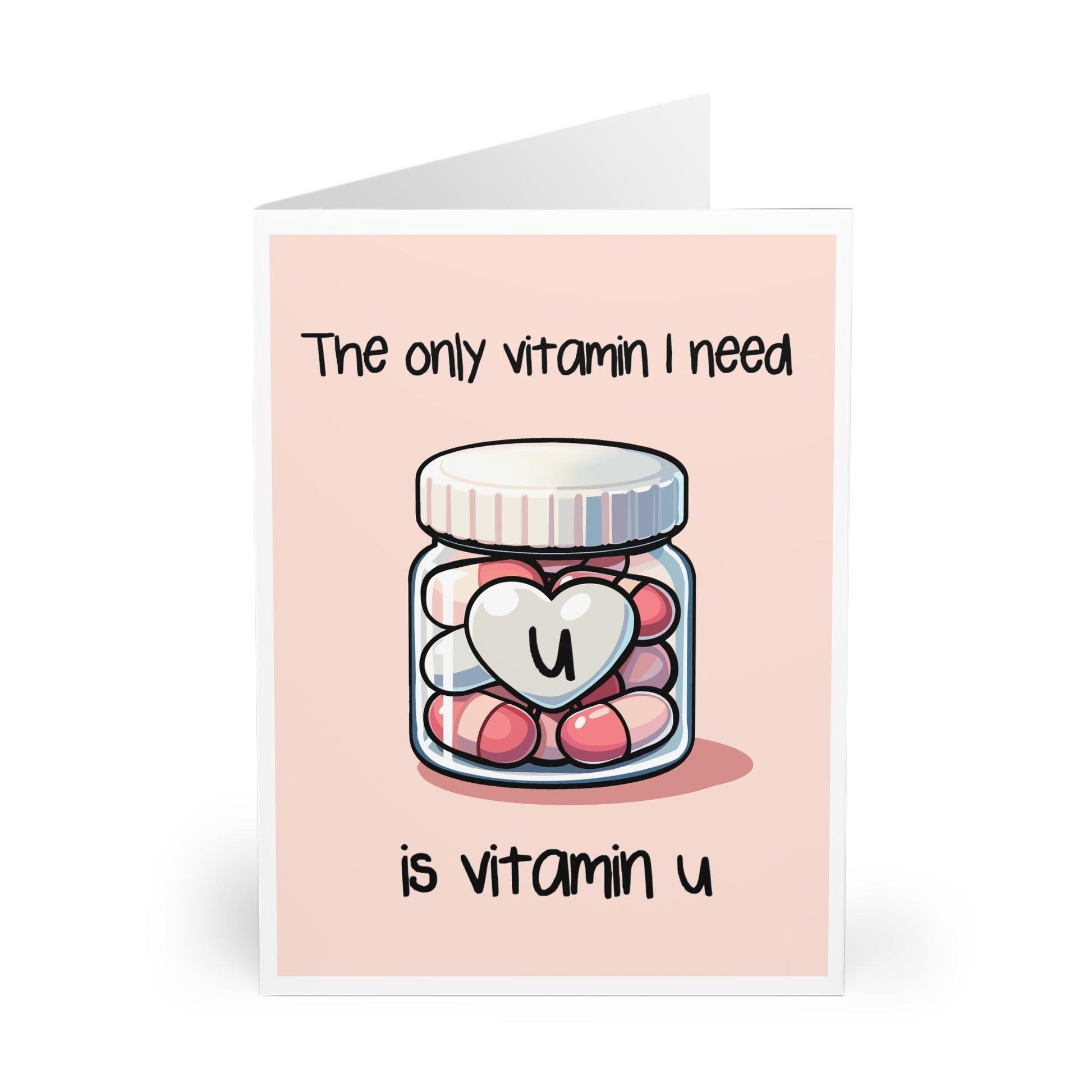 Vitamin U Card – Funny Love Card for Him or Her - mezetto KEOLIX KEOLIX
