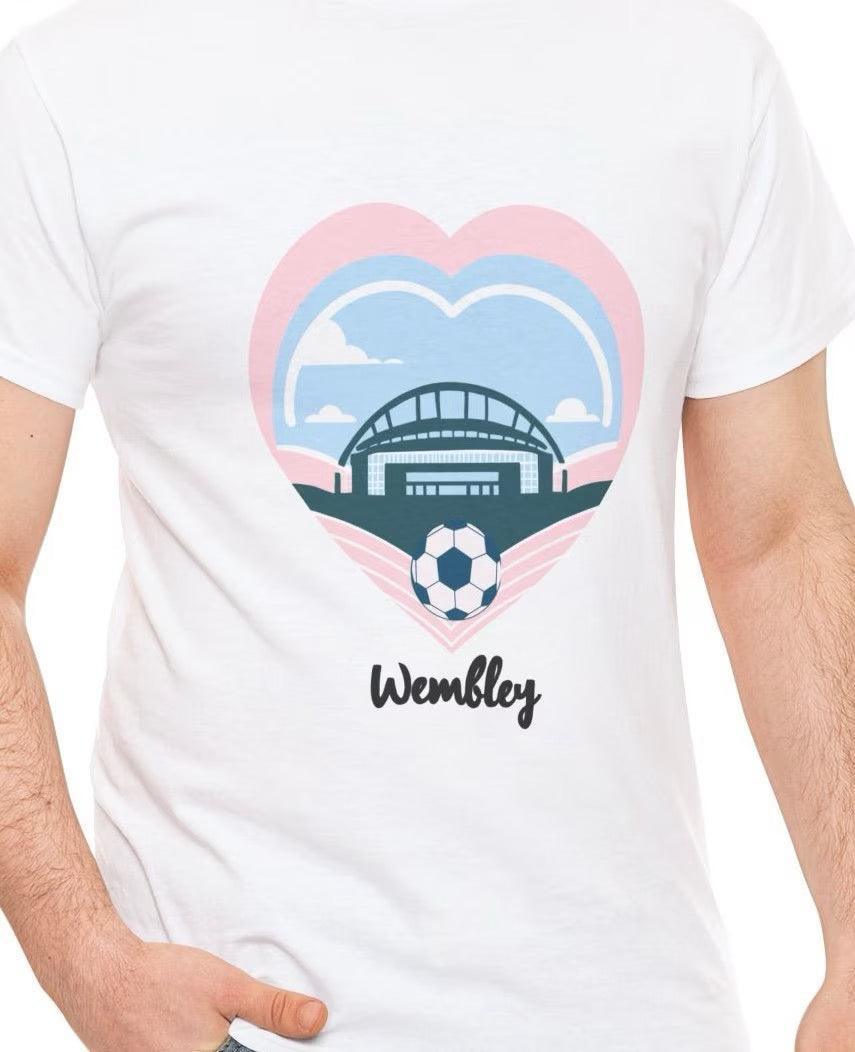 Wembley Stadium Heart T-Shirt | Iconic Football Tee - mezetto KEOLIX KEOLIX