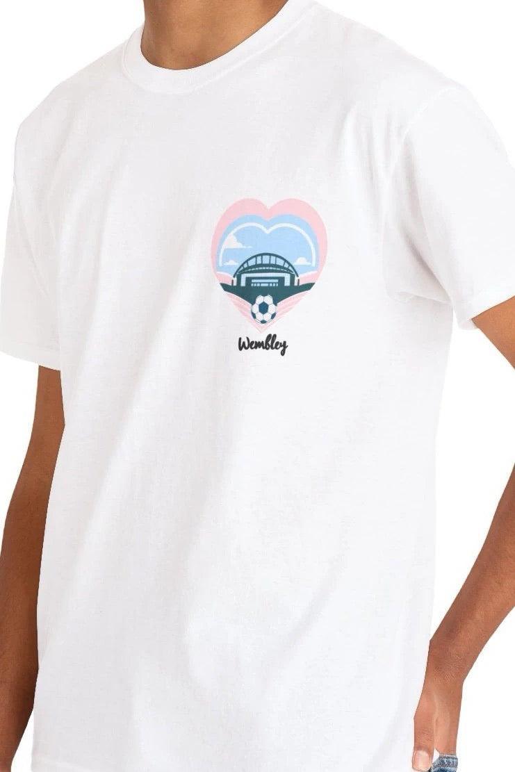 Wembley Stadium Heart T-Shirt | Iconic Football Tee - mezetto KEOLIX KEOLIX