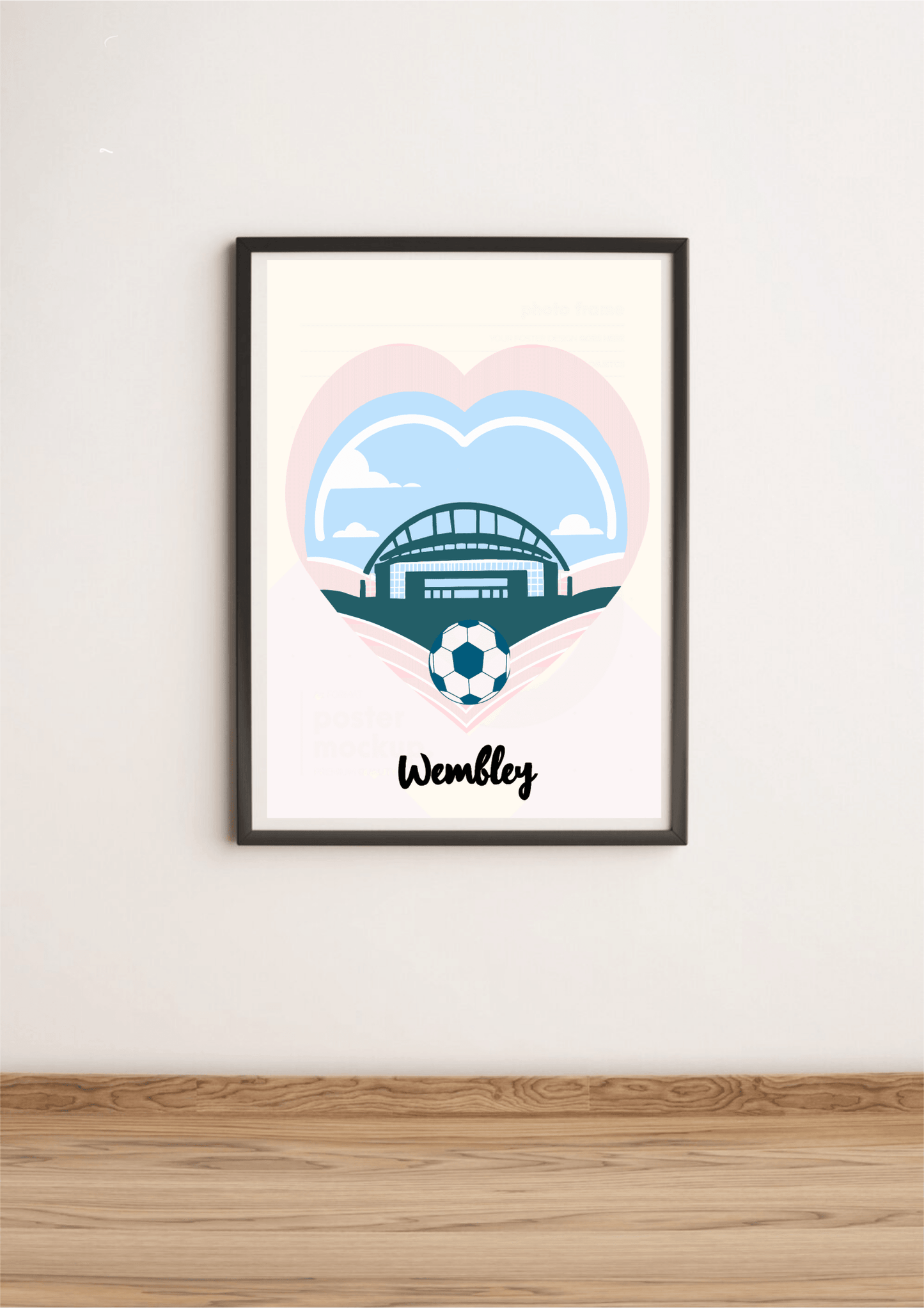 Wembley Stadium Print | Minimalist A3 A4 A5 Wall Art Decor - mezetto KEOLIX KEOLIX