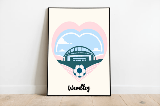 Wembley Stadium Print | Minimalist A3 A4 A5 Wall Art Decor - mezetto KEOLIX KEOLIX