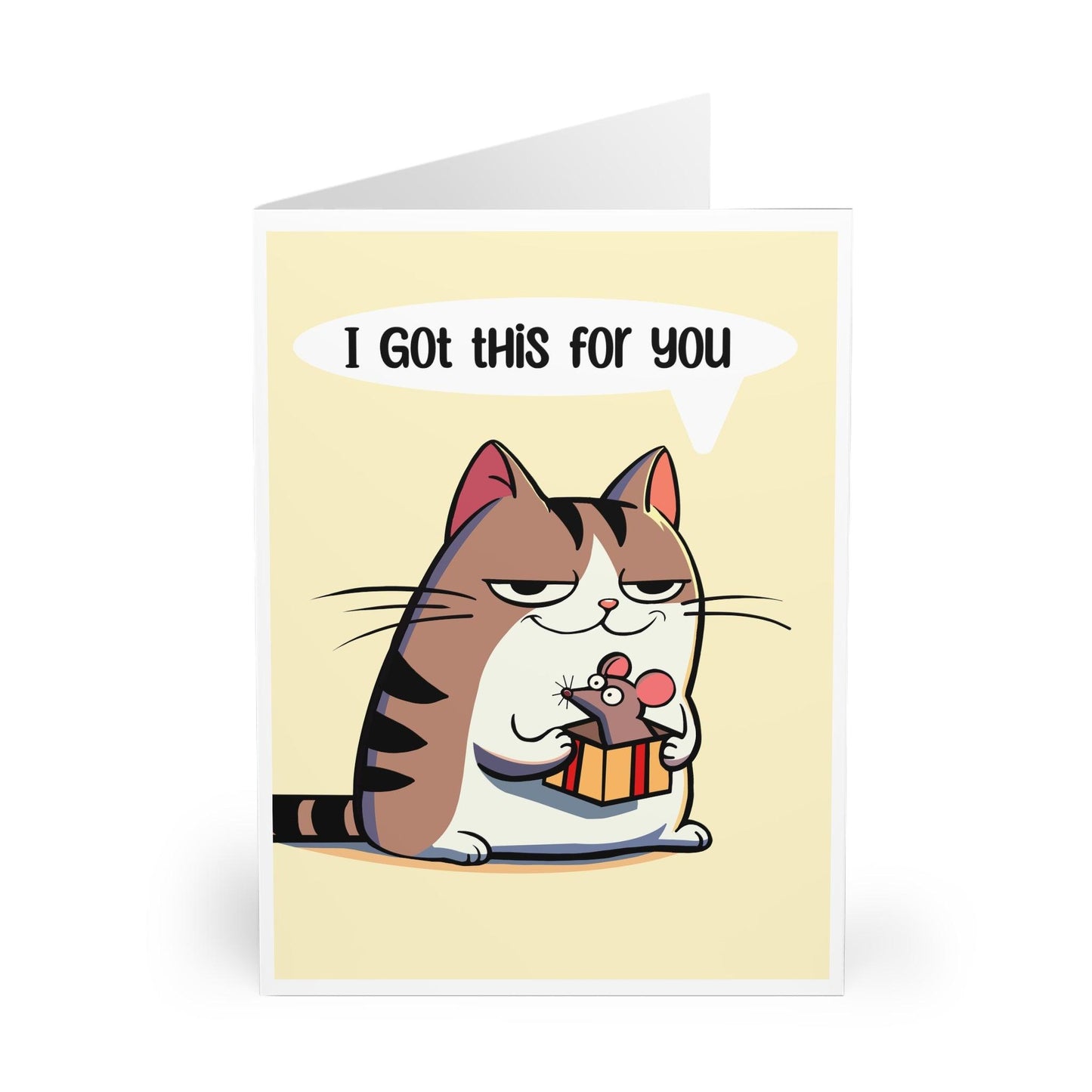 Whimsical Cat Gift Card | “I Got This For You” - mezetto KEOLIX KEOLIX