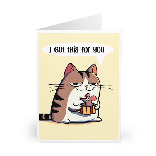 Whimsical Cat Gift Card | “I Got This For You” - mezetto KEOLIX KEOLIX