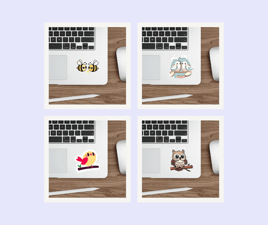 Whimsical Sticker Bundle – Cute Bees, Birds & Owls - mezetto KEOLIX KEOLIX