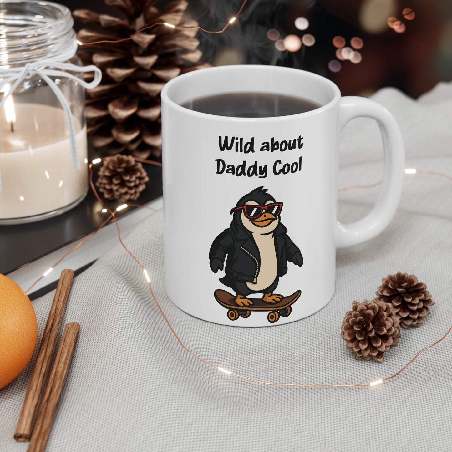 Wild About Daddy Cool – Funny Penguin Mug - mezetto KEOLIX KEOLIX