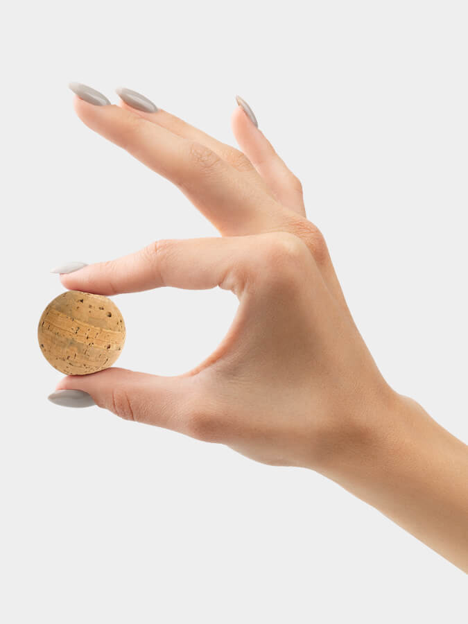 Yoga Studio Cork Unbranded Massage Ball Set of 3 - 2 x 4cm, 2cm