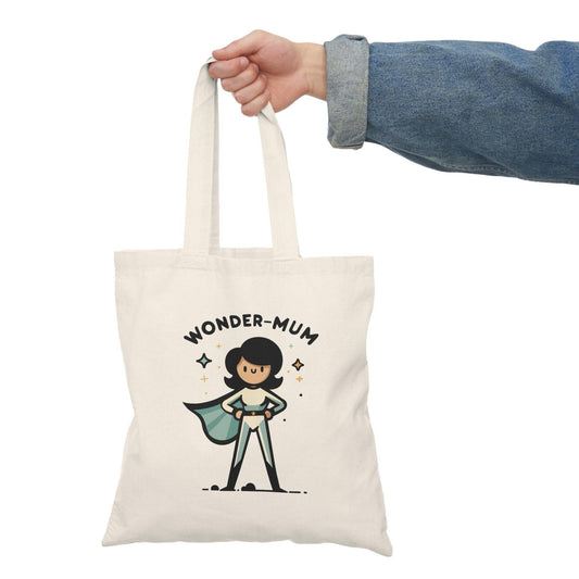 Wonder Mom Tote – Superhero Cotton Bag for Strong Mums - mezetto KEOLIX KEOLIX