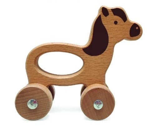 Wooden Animals on Wheels - mezetto Baby&More Baby&More