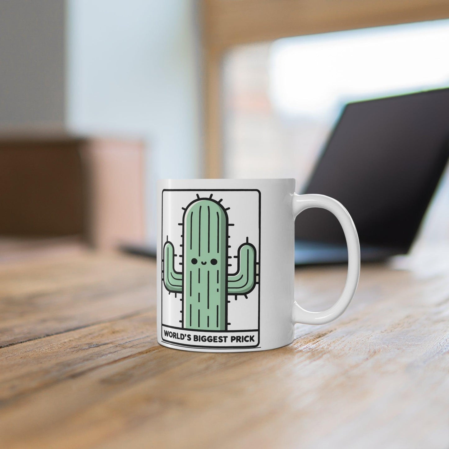 World’s Biggest Prick Cactus Mug | Cheeky 11 oz Gift - mezetto KEOLIX KEOLIX