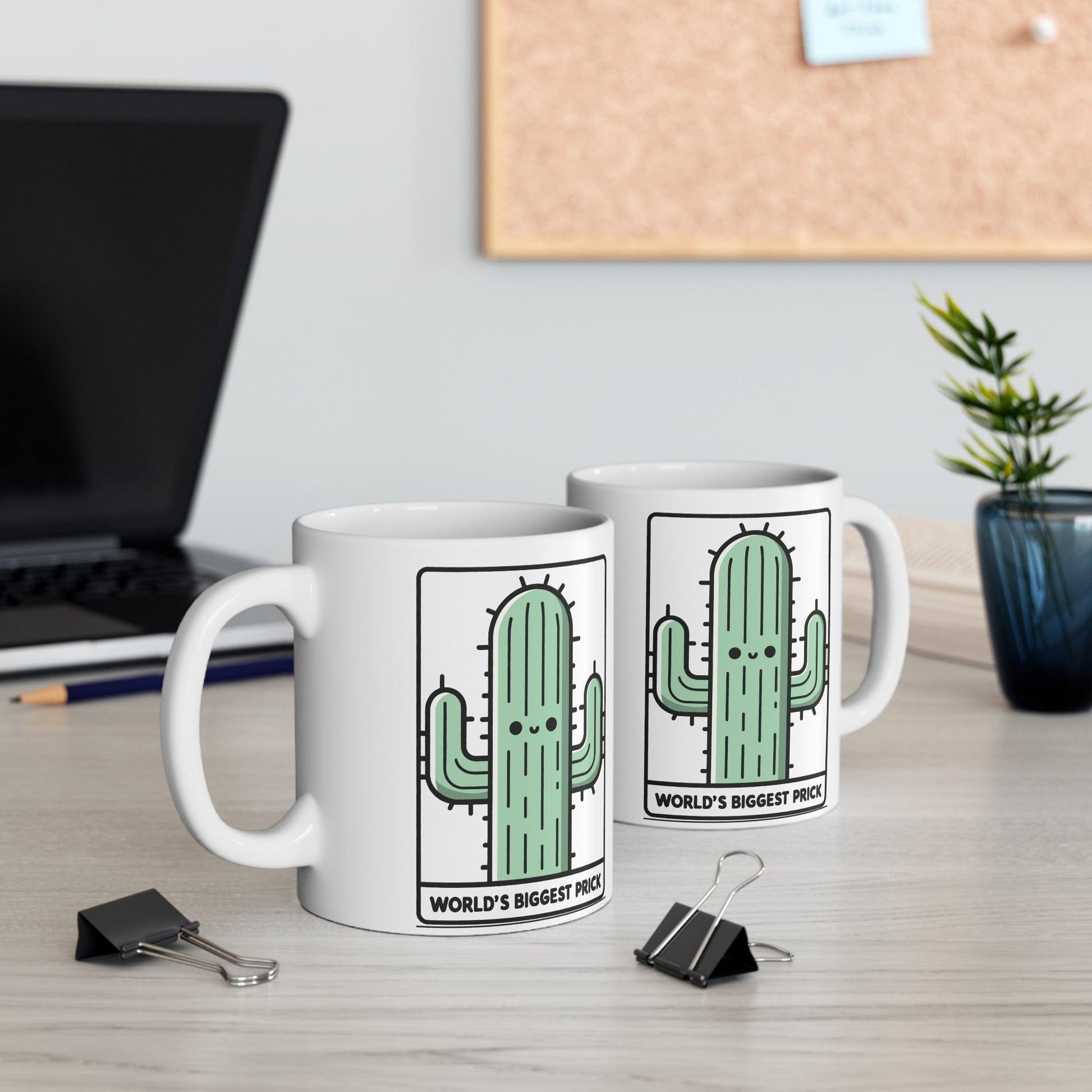 World’s Biggest Prick Cactus Mug | Cheeky 11 oz Gift - mezetto KEOLIX KEOLIX