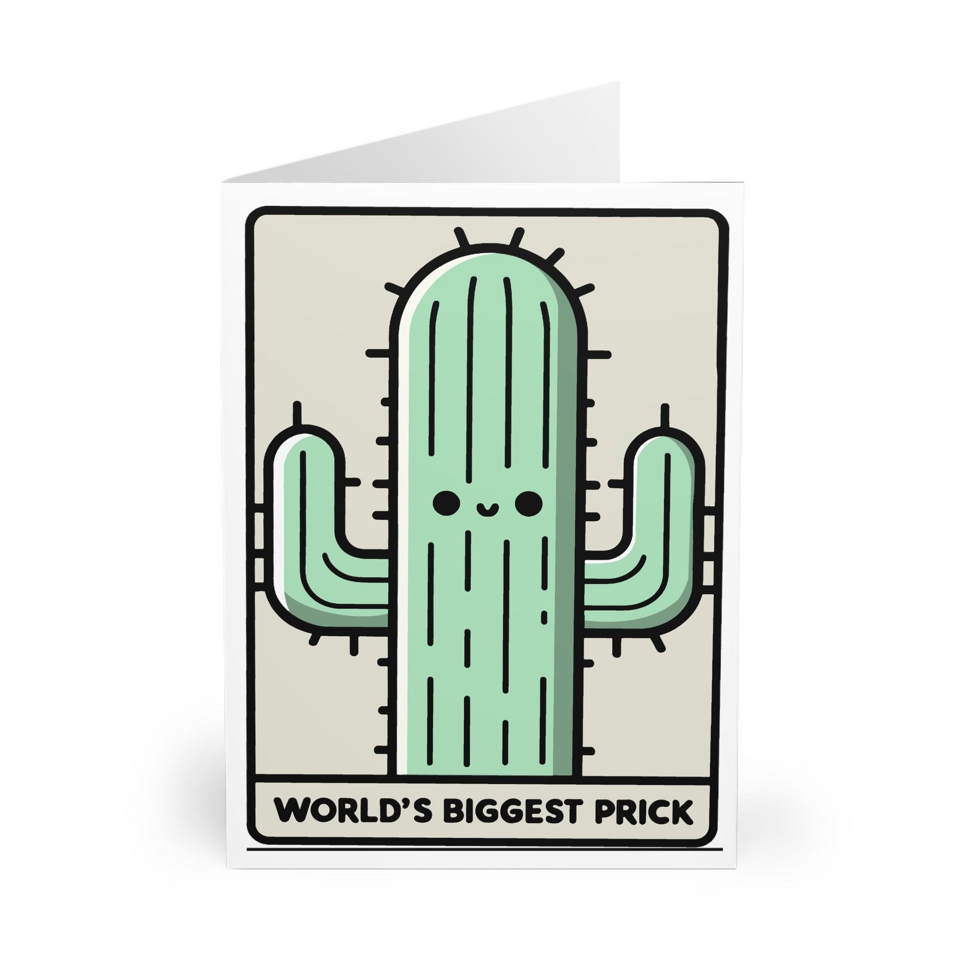 World’s Biggest Prick Card – Funny Cactus Greeting Card - mezetto KEOLIX KEOLIX