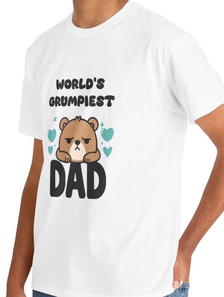 World's Grumpiest Dad T-Shirt | Funny Bear Cartoon Tee - mezetto KEOLIX KEOLIX