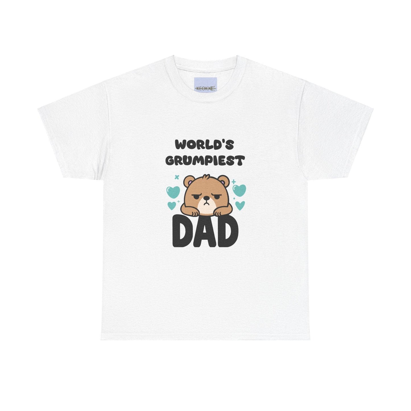 World's Grumpiest Dad T-Shirt | Funny Bear Cartoon Tee - mezetto KEOLIX KEOLIX