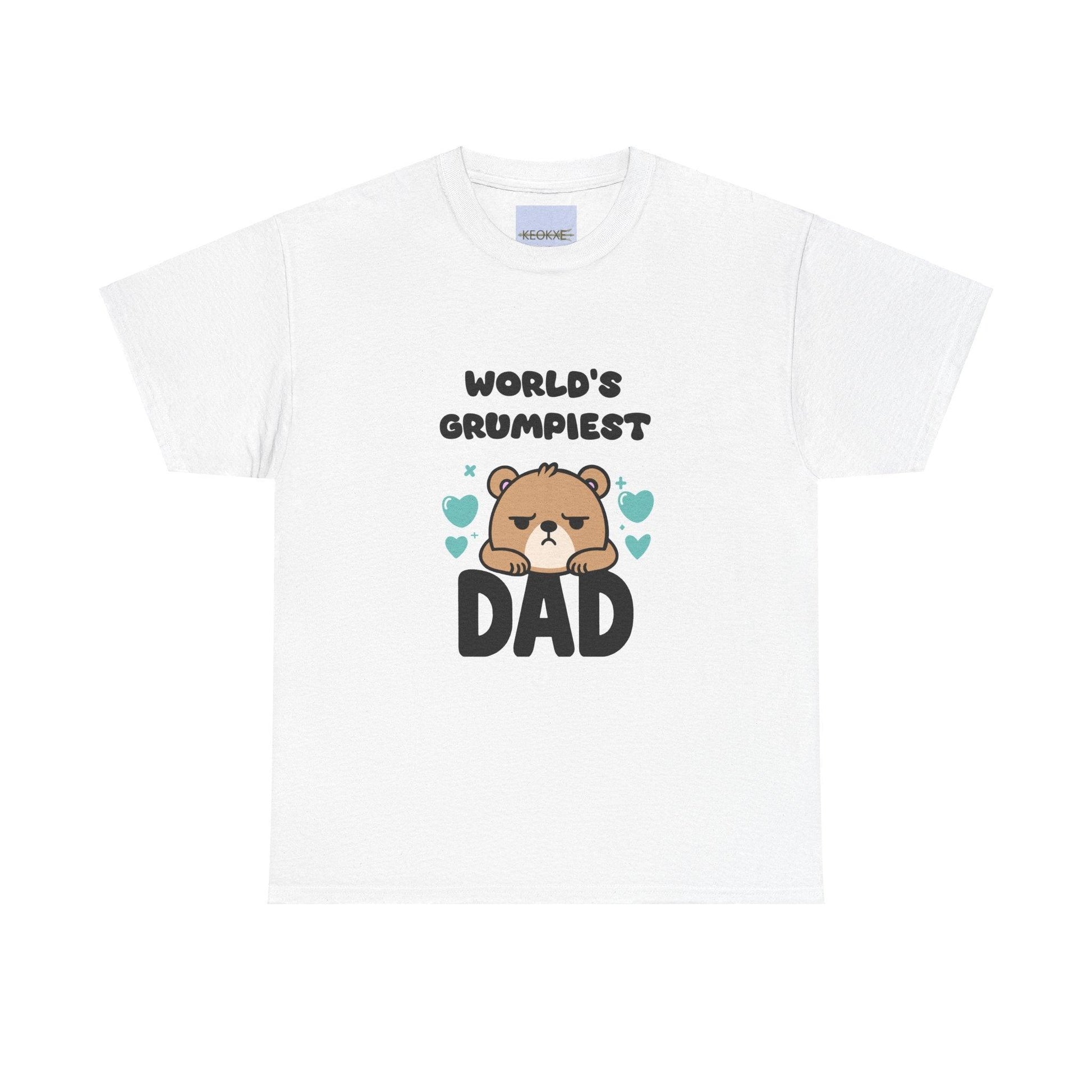 World's Grumpiest Dad T-Shirt | Funny Bear Cartoon Tee - mezetto KEOLIX KEOLIX