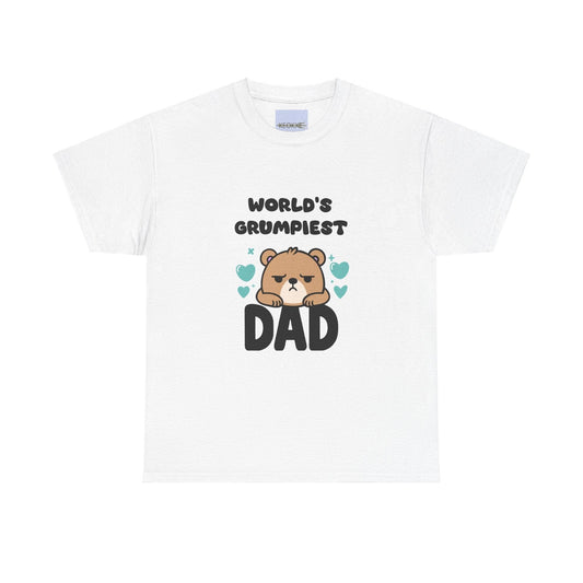 World's Grumpiest Dad T-Shirt | Funny Bear Cartoon Tee - mezetto KEOLIX KEOLIX