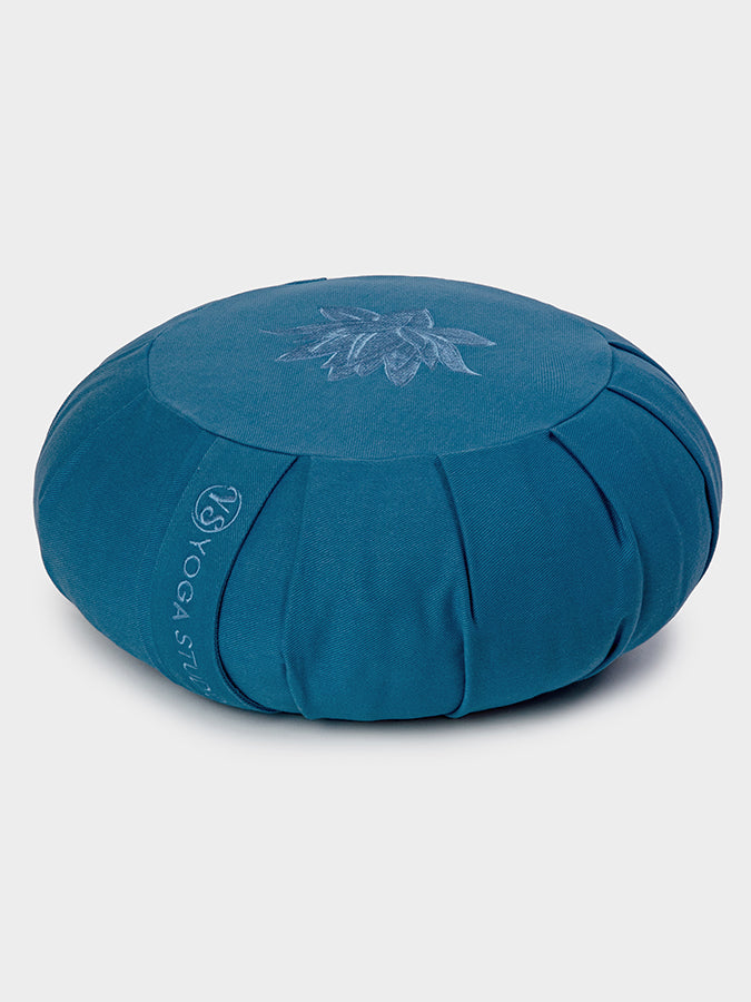 Yoga Studio GOTS Organic Cotton Round Lotus Zafu Buckwheat Cushion
