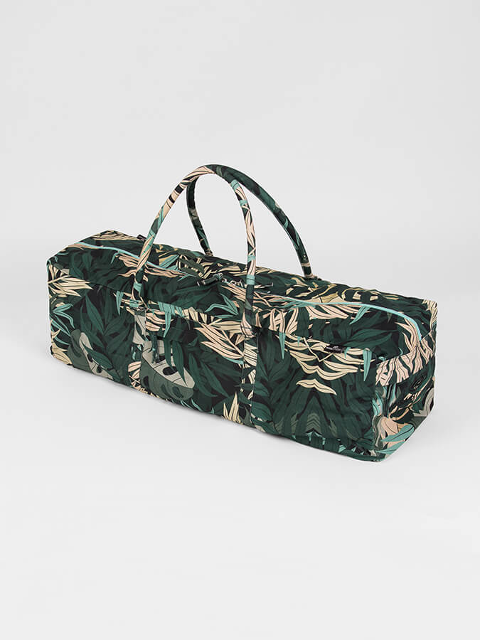 Yoga Studio GOTS Organic Cotton Designed Yoga Equipment Kit Bag - Floral Collection - mezetto Shopify Collective Yoga Studio Store