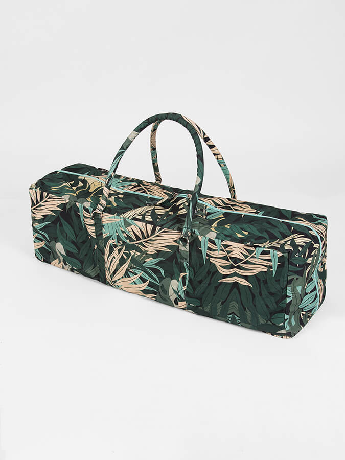 Yoga Studio GOTS Organic Cotton Designed Yoga Equipment Kit Bag - Floral Collection - mezetto Shopify Collective Yoga Studio Store