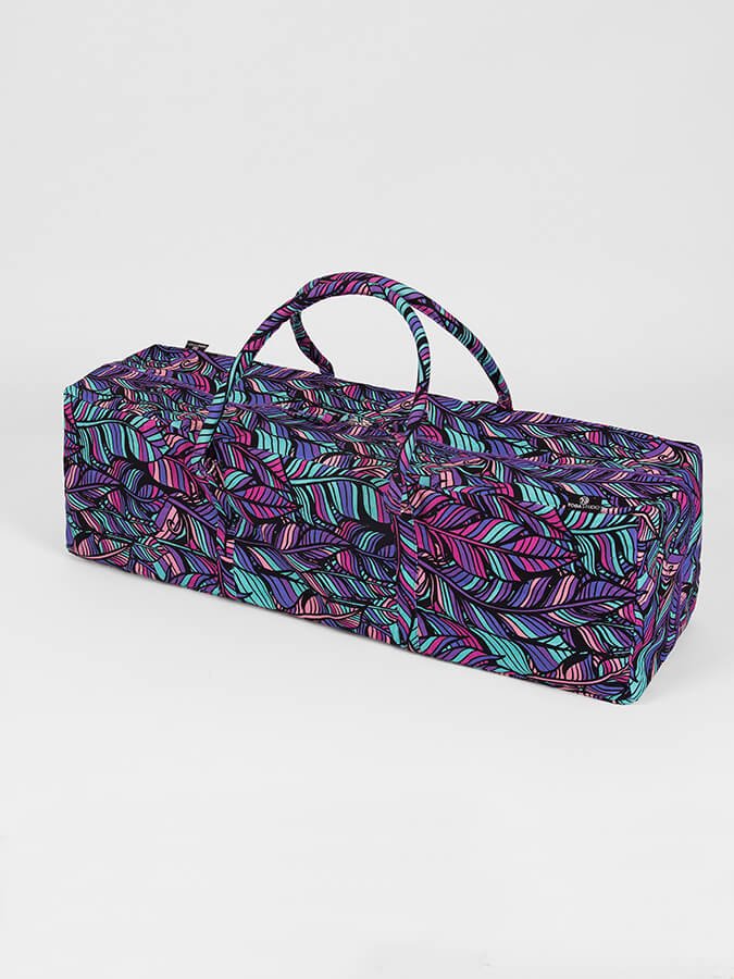 Yoga Studio GOTS Organic Cotton Designed Yoga Equipment Kit Bag - Floral Collection - mezetto Shopify Collective Yoga Studio Store