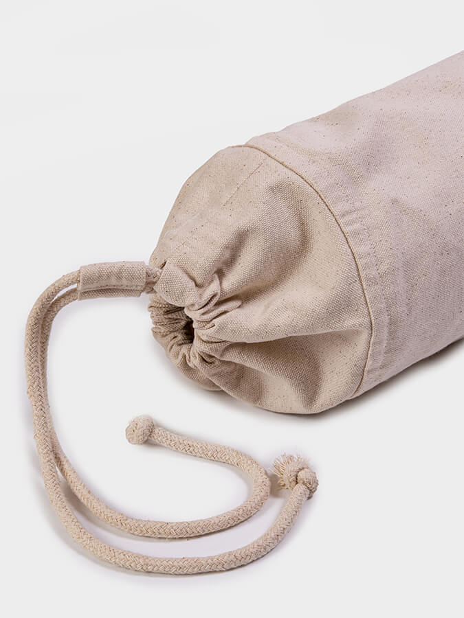 Yoga Studio GOTS Organic Cotton Lotus Yoga Mat Bag - mezetto Shopify Collective Yoga Studio Store