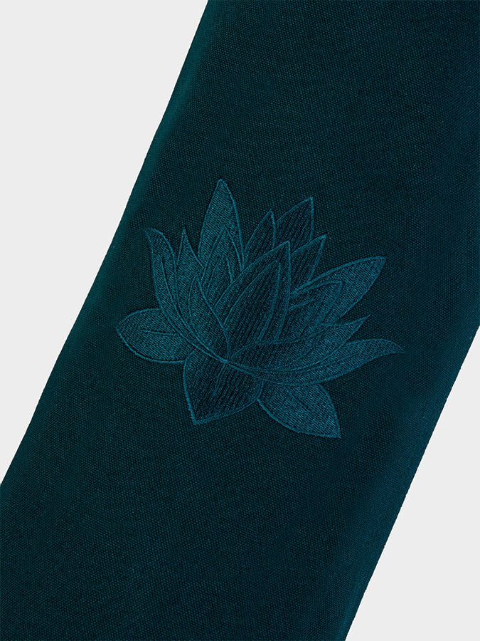 Yoga Studio GOTS Organic Cotton Lotus Yoga Mat Bag - mezetto Shopify Collective Yoga Studio Store