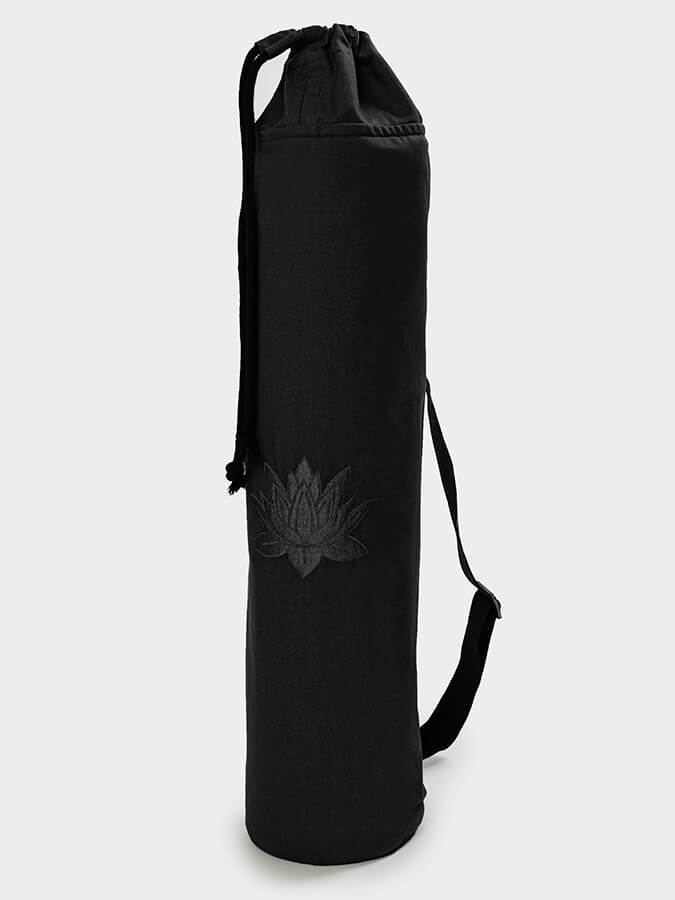 Yoga Studio GOTS Organic Cotton Lotus Yoga Mat Bag - mezetto Shopify Collective Yoga Studio Store