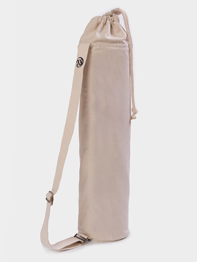 Yoga Studio GOTS Organic Cotton Lotus Yoga Mat Bag - mezetto Shopify Collective Yoga Studio Store