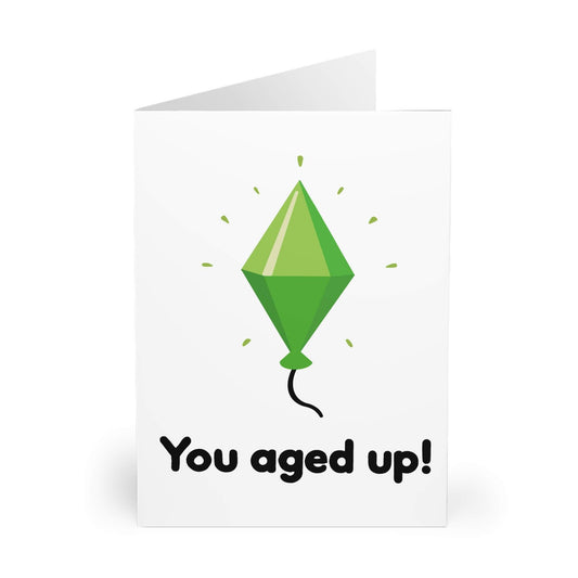 You Aged Up Birthday Card – Level - Up Gamer Celebration - mezetto KEOLIX KEOLIX