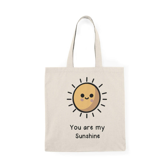 You Are My Sunshine Tote Bag – Cheerful Cartoon Sun Design - mezetto KEOLIX KEOLIX