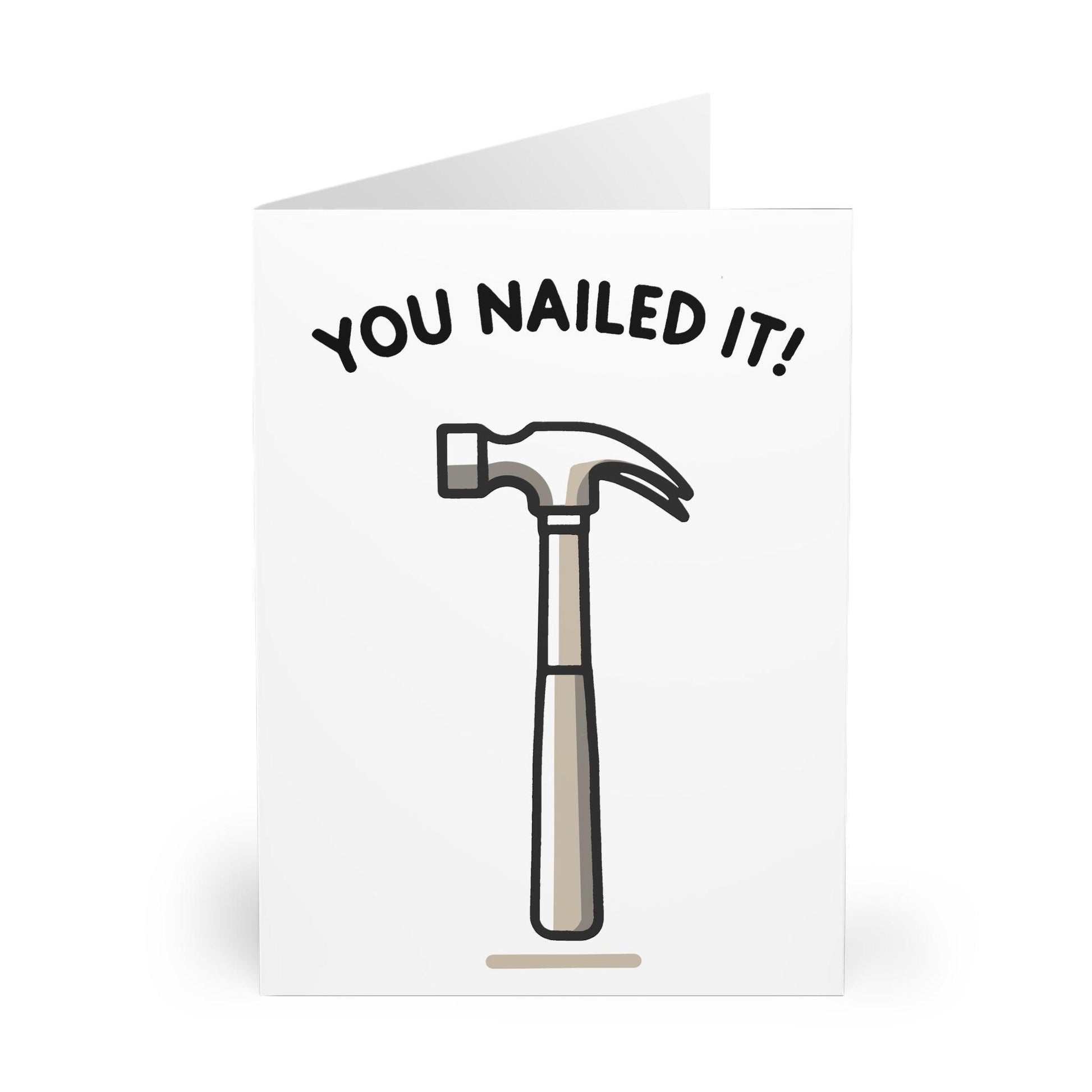 You Nailed It – Funny Hammer Congrats Card for Any Win - mezetto KEOLIX KEOLIX