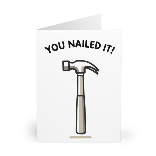 You Nailed It – Funny Hammer Congrats Card for Any Win - mezetto KEOLIX KEOLIX