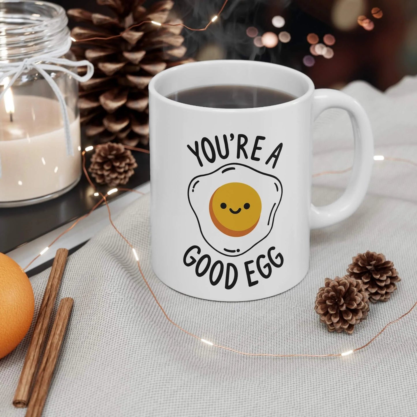 You’re a Good Egg – Uplifting Ceramic Mug - mezetto KEOLIX KEOLIX