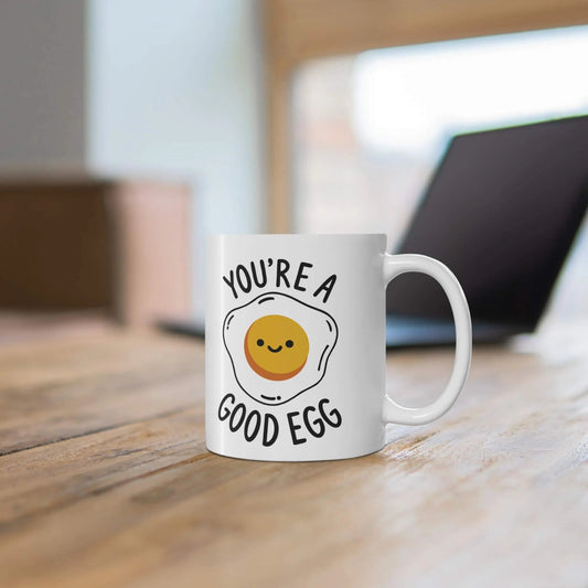 You’re a Good Egg – Uplifting Ceramic Mug - mezetto KEOLIX KEOLIX
