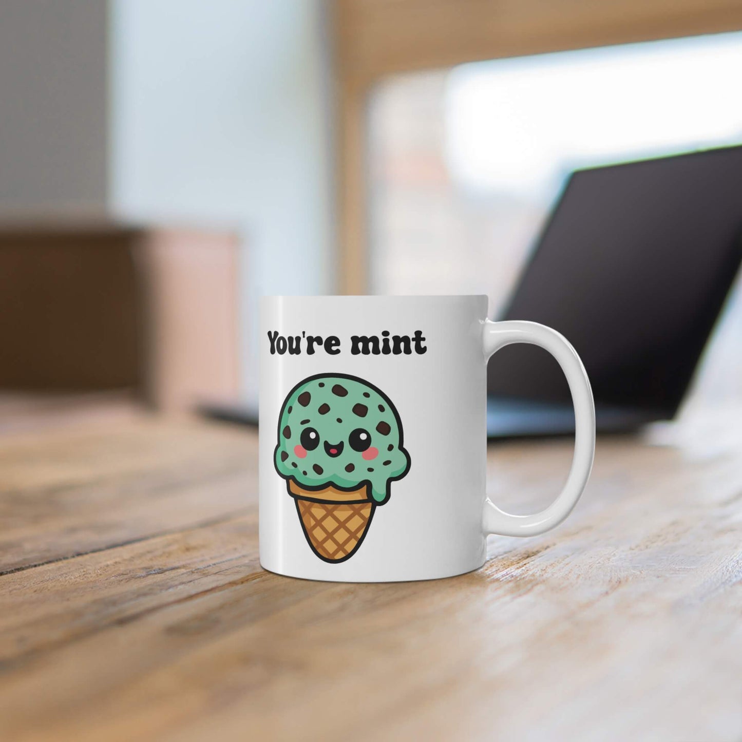 You're Mint – Kawaii Mint Choc Chip Mug - mezetto KEOLIX KEOLIX