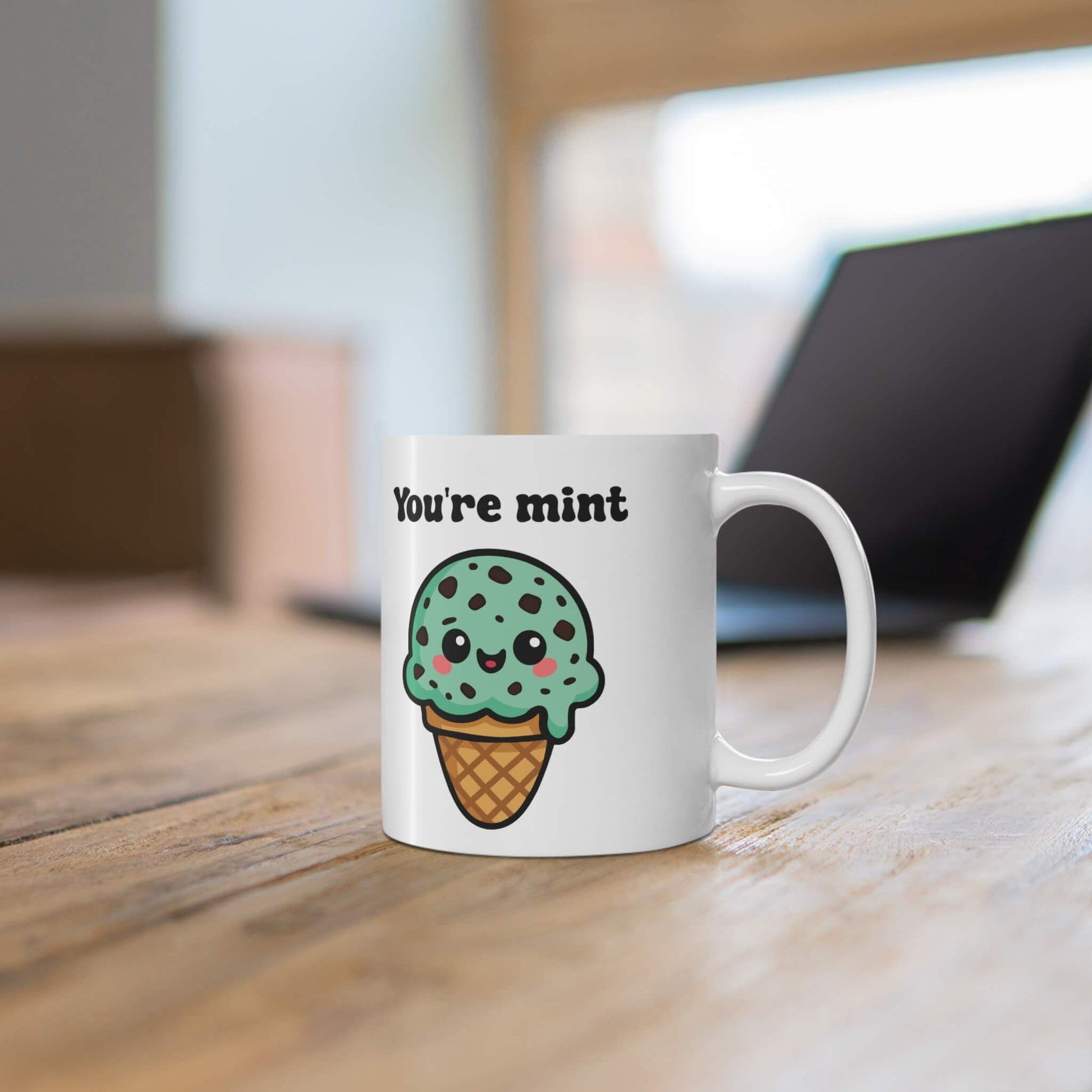 You're Mint – Kawaii Mint Choc Chip Mug - mezetto KEOLIX KEOLIX