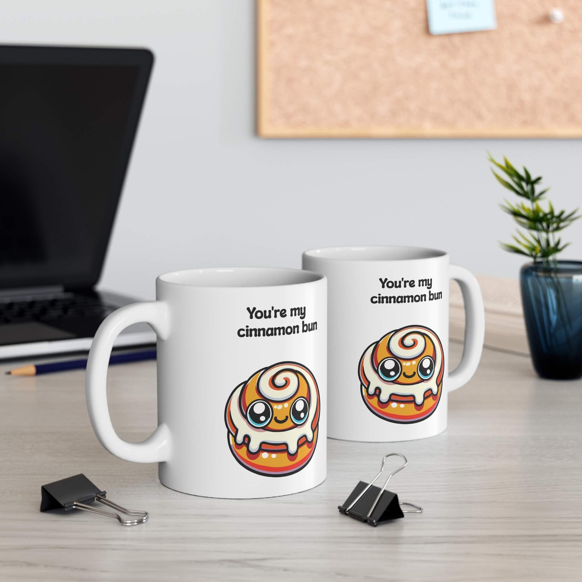 You’re My Cinnamon Bun Mug – Cute Kawaii Cup - mezetto KEOLIX KEOLIX